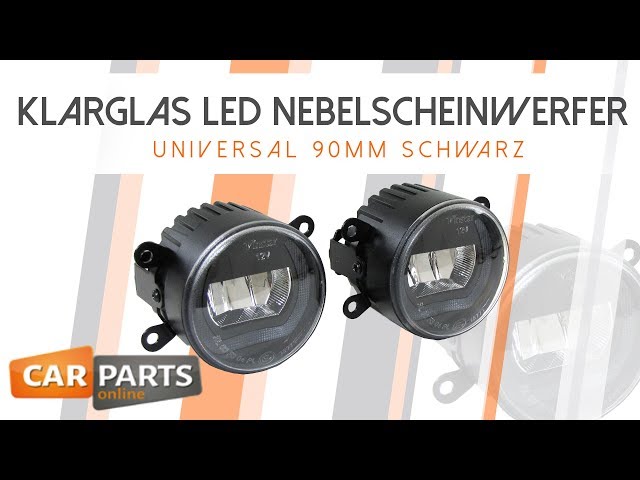 ✖️KLARGLAS LED NEBELSCHEINWERFER✖️MIT TAGFAHRLICHT✖️UNIVERSAL 90MM✖️SCHWARZ✖️Artikel-Nr. 29999✖️