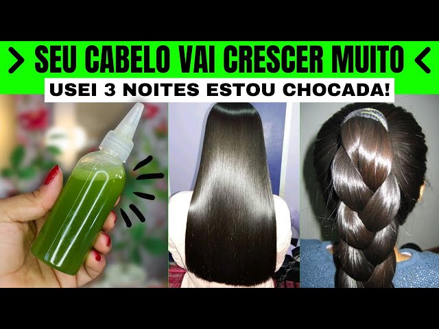 O CABELO CRESCE EM 8 DIAS COM APENAS 2 INGREDIENTES! COMBATE A QUEDA CAPILAR!