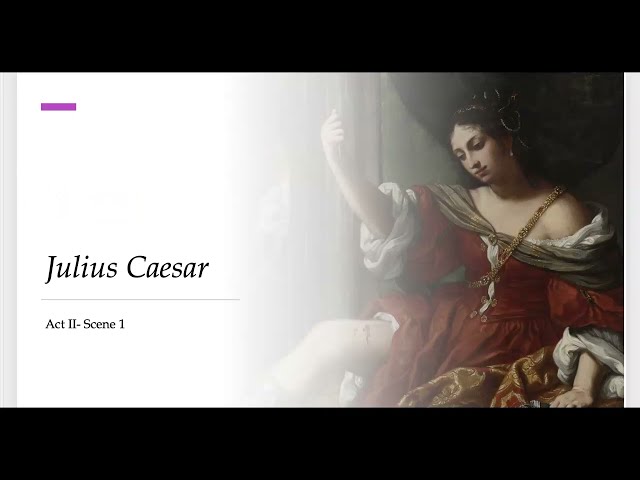 Caesar Act II scene 1