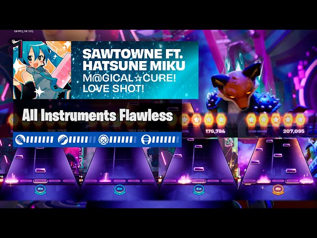 "M@GICAL☆CURE! LOVE SHOT!" - SAWTOWNE, Hatsune Miku | All Instruments Flawless | Fortnite Festival