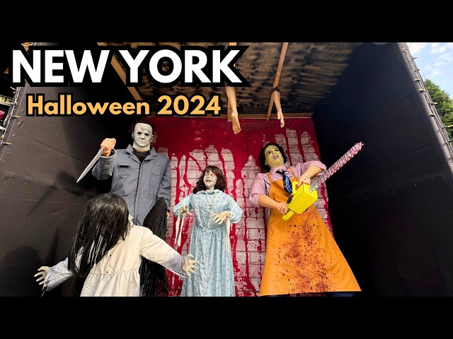 Dyker Heights EXTREME Halloween Decorations 2024 4K Walking Tour 🇺🇸🎃 4K Brooklyn NYC