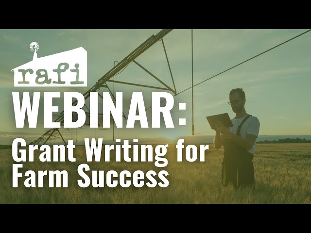 Webinar: Grant Writing for Farm Success