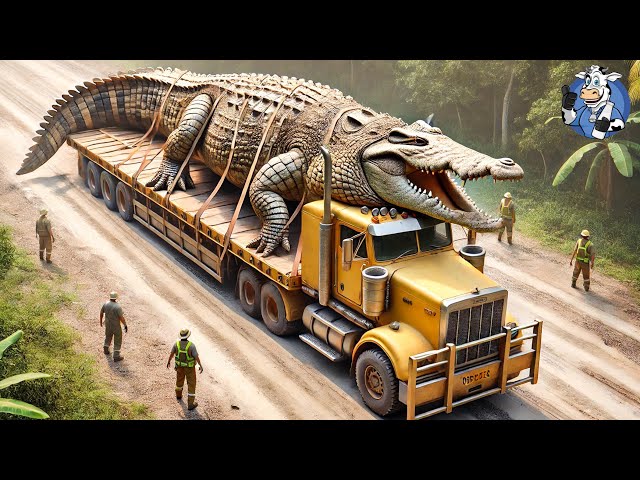 Transporting 11M Crocodile This Way - Idiots Driving Heavy Equipment Fails | Agriculture Technology