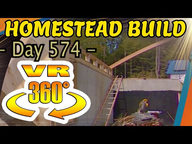 Homestead Building - Rafter Prep for Greenhouse, Radon Issues and Solutions