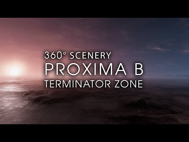 Terminator Zone on Proxima B - Meditative 360° Scenery (8k)