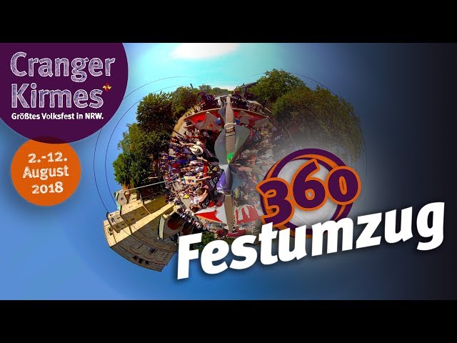 Festumzug der Cranger Kirmes 2018 – Kirmespiraten – 8K 360 Grad VR