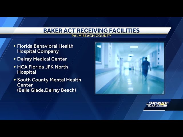 What hospitals in Palm Beaches, Treasure Coast accept Baker Act patients