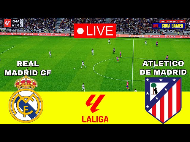 LIVE 🔴REAL MADRID CF vs ATLETICO de MADRID || SPAIN LaLiga || Full Match All Goals || Pes 21