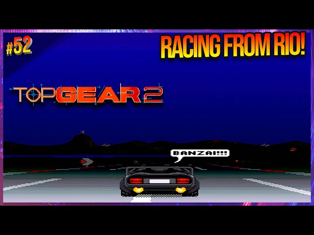 Top Gear 2 (SNES Gameplay, trk.52) ㅡ Rio de Janeiro, South America