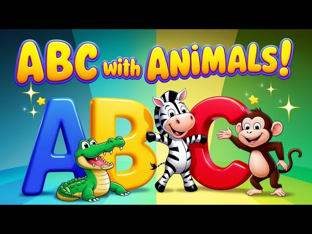 🔠 Learn the Alphabet with Animals! 🐊🐻 Fun & Easy ABC Learning for Kids | FunFlare