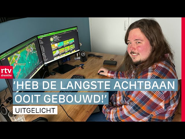 YouTuber Marcel (28) makes his money with RollerCoaster Tycoon | RTV Drenthe