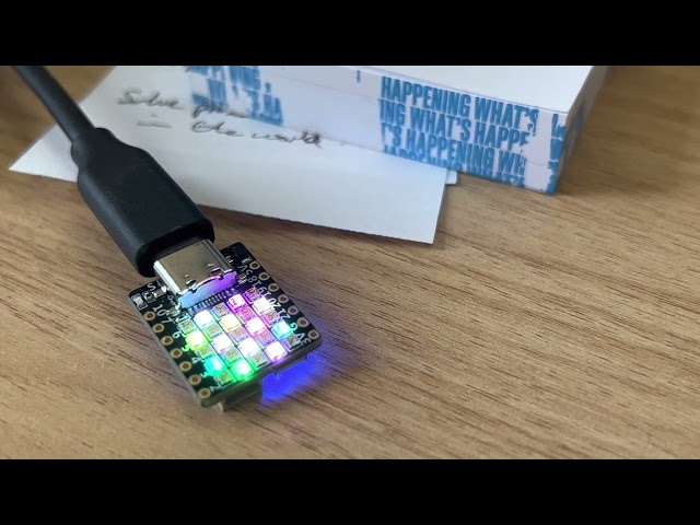 TinyGo simple NeoPixel test on ESP32-C3FH4-RGB