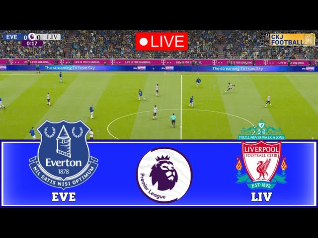 Watch Live🔴Everton vs Liverpool | Premier League live football match online today-Simulation Pes 21