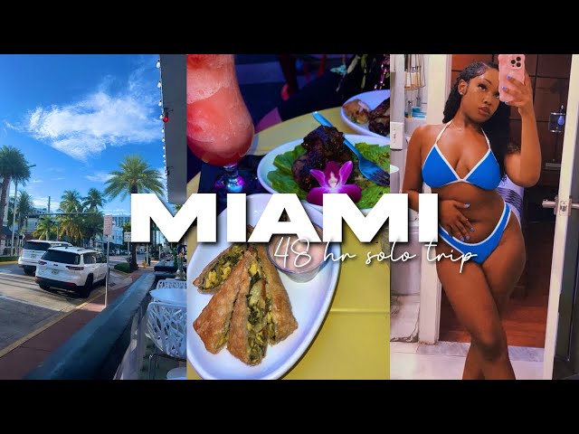 48 HOURS IN MIAMI TRAVEL VLOG | FIRST SOLO TRIP, THEY LOST MY LUGGAGE, & BEACH DAYS