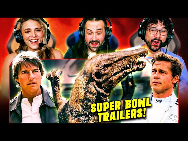 Jurassic World Rebirth, F1, & Mission: Impossible 8 Final Reckoning TRAILER REACTIONS!! (Super Bowl)