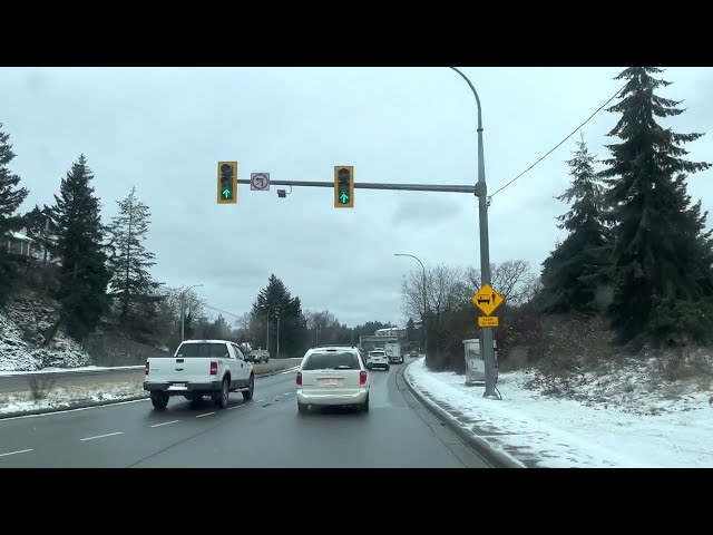 Victoria BC Canada Snow Fall December 2022 4K