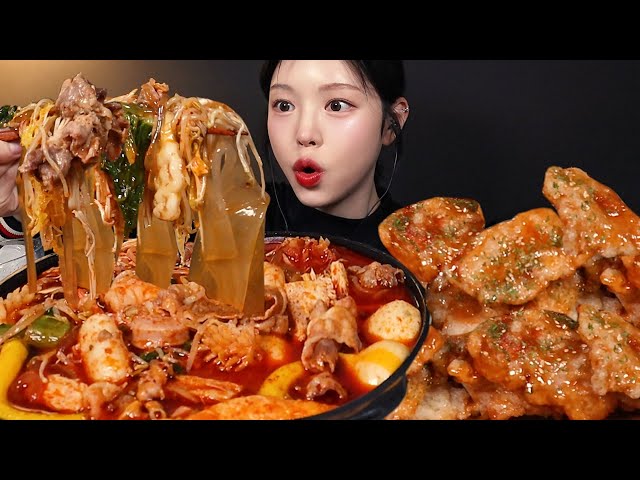 Spicy Malatang, Crespy Guo Bao Rou & Egg Fried Rice Mukbang ASMR