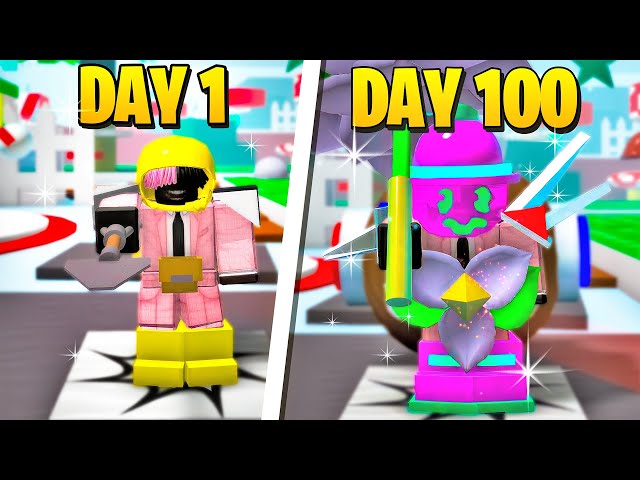 I Survived 100 Days In Bee Swarm Simulator