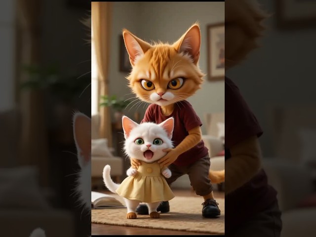 Naughty Maid vs Cute Cat 🥺💔 #catstory #catvideos #shorts #trending #fyp #viral #shortsfeed