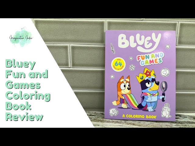 Bluey Fun and Games Coloring Book Review