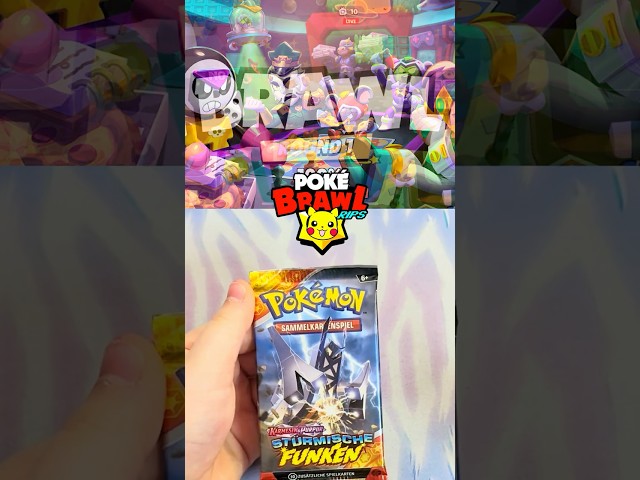 🤘Rippin SURGING SPARKS Pokemon Booster x Brawl Stars Gameplay