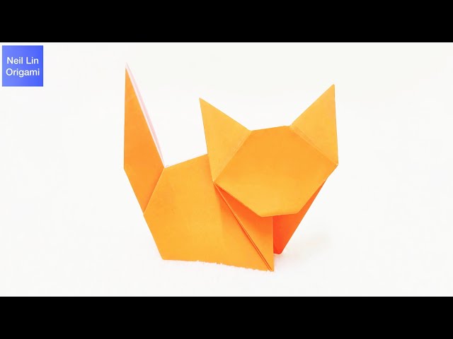 Easy Origami Cat Tutorial - How to make a paper Cat