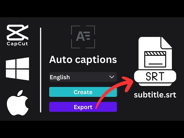 Save or Export SRT Subtitles from CapCut in 1 minute | Windows & Mac Tutorial