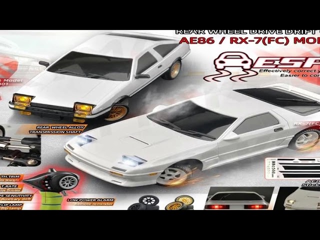 Skymaker AE86 Model LD1801 RX-7 FC LD1802 1:18 RC Drift Car 1/18 2.4G Remote Control ESP G