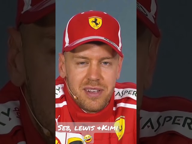 Vettel, Lewis Hamilton, and Kimi Räikkönen Funny Press Conference