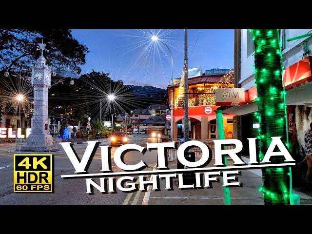 Victoria Seychelles Nightlife, Mahé Island, city center in 4K 60fps 💖 The best Places 👀 Walking Tour