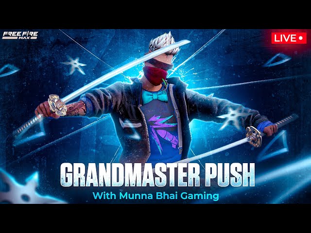 Grandmaster Live Rank Push Free Fire Telugu  - Munna Bhai is Live  - Telugu Gaming Live #MBG