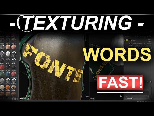 Substance Painter: Words & Fonts (FAST!)