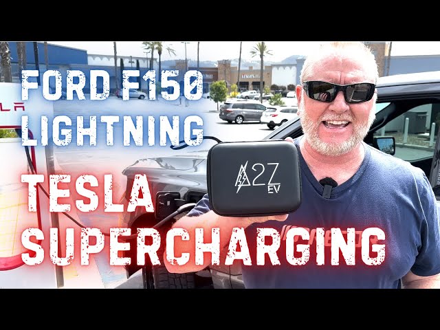 Tesla SUPERCHARGING my Ford F-150 Lightning with A2Z EV NACS adapter