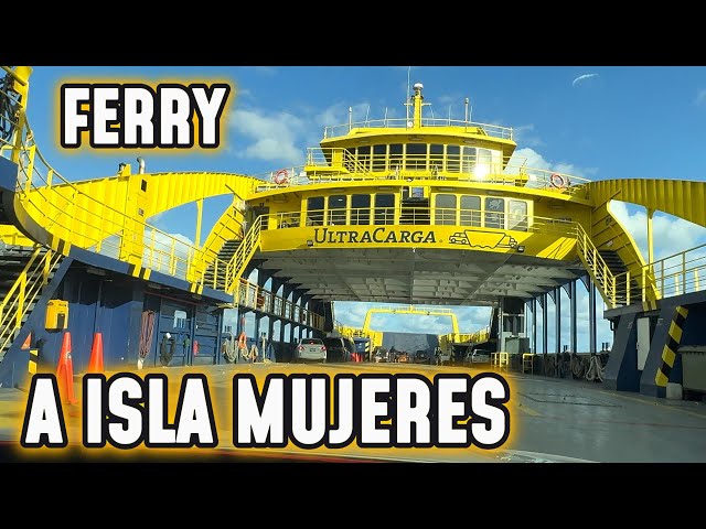 VIAJANDO POR PRIMERA VEZ EN EL FERRY A ISLA MUJERES