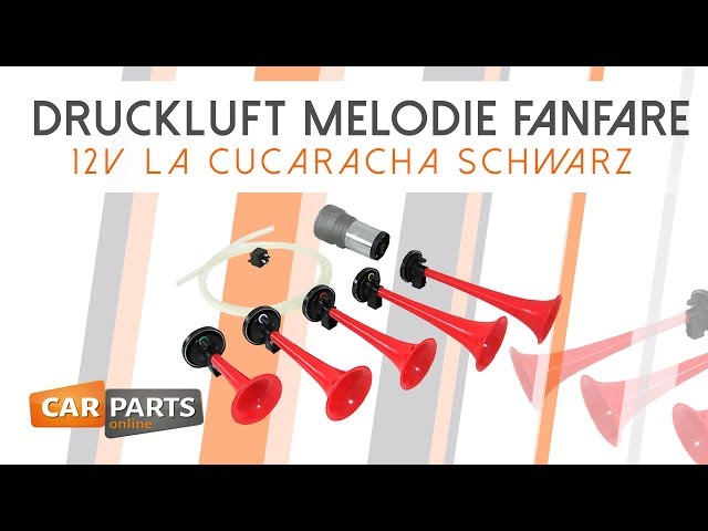 ✖️Druckluft Melodie Fanfare✖️La Cucaracha✖️Schwarz✖️Artikel-Nr. 22300✖️