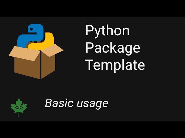 Python Packaging Template usage documentation