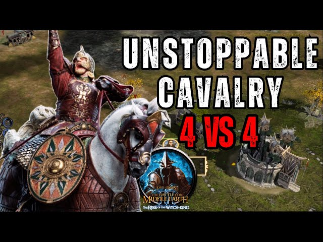 "Unstoppable Cavalry | Epic Cavalry Triumph: Gondor Destroys Armies in BFME 2: ROTWK 4v4"