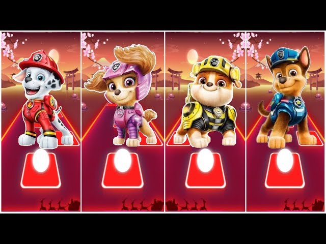 PAW Patrol : The Mighty Movie Skye 🌟 Ryder 🌟 Zuma 🌟 Marshall ☄️ Tiles Hop EDM Rush!