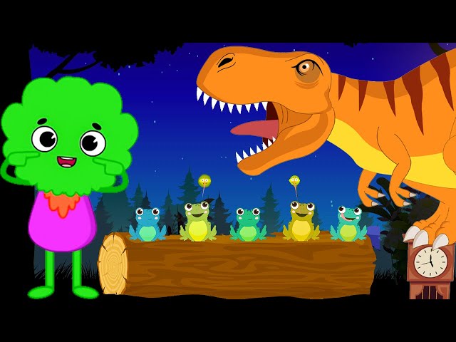 Hickory Dickory Dock T-Rex vs Five Little Speckled Frogs vs If You're Happy Preschool Songs & Rhymes