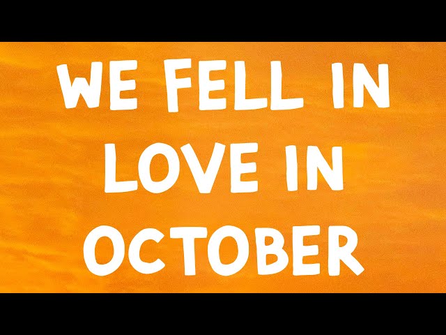 Girl In Red - We Fell In Love In October (Lyrics)