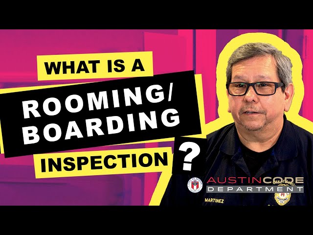 Rooming and Boarding Inspection Basics