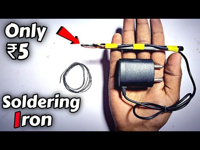 ₹5 में Soldering Iron बनाएं 😲😲 || How to make Soldering Iron || Soldering Iron kaise banaen #diy