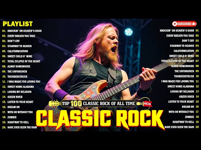 Classic Rock Greatest Hits 60's 70's 80's - Top 100 Best Classic Rock Of All Time