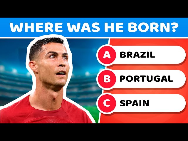 😎 How Much Do You Know About Cristiano Ronaldo CR7? | Football Quiz