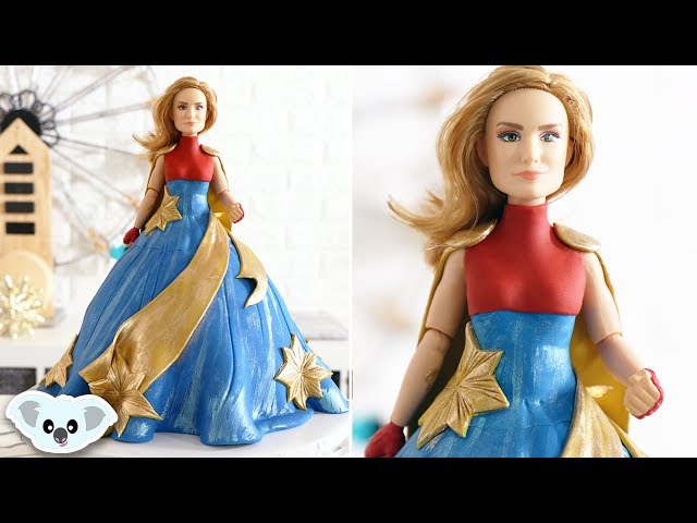 CAPTAIN MARVEL Doll Cake | Avengers Endgame | Cake art | Koalipops