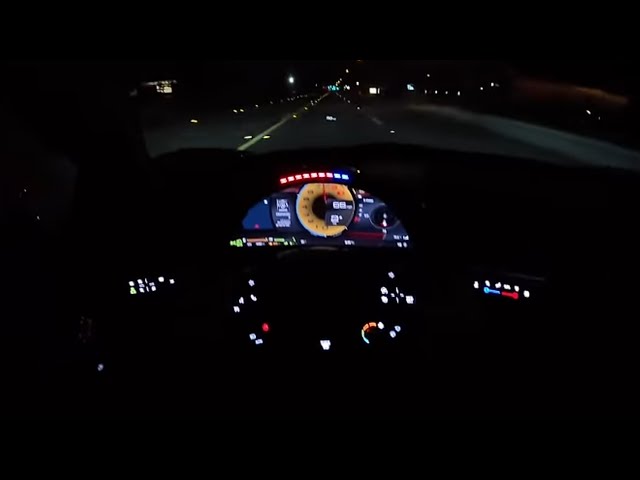 POV: 340km/h Ferrari 296GTB at night - full acceleration