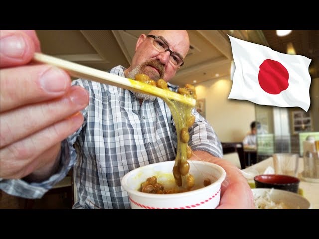 Slimy Japanese Breakfast & Osaka Castle 🥢🍳🏯🌸🇯🇵