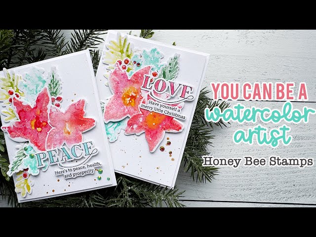 You can be a watercolor artist with Honey Bee Stamps