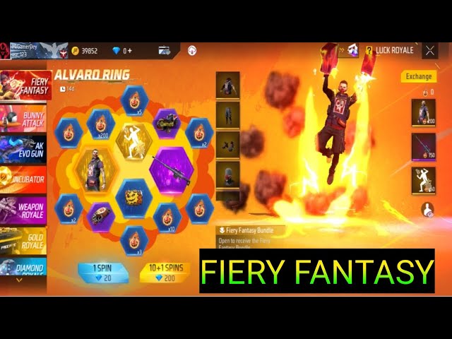 FIERY FANTASY FREE FIRE 🔥