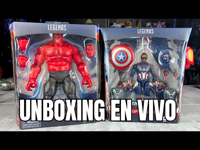 ABRIENDO FIGURAS DE RED HULK Y DEL NUEVO CAPITAN AMERICA MARVEL LEGENDS